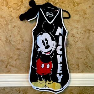 Disney brand bathing suit cover for kids. Black with Mickey, size S
